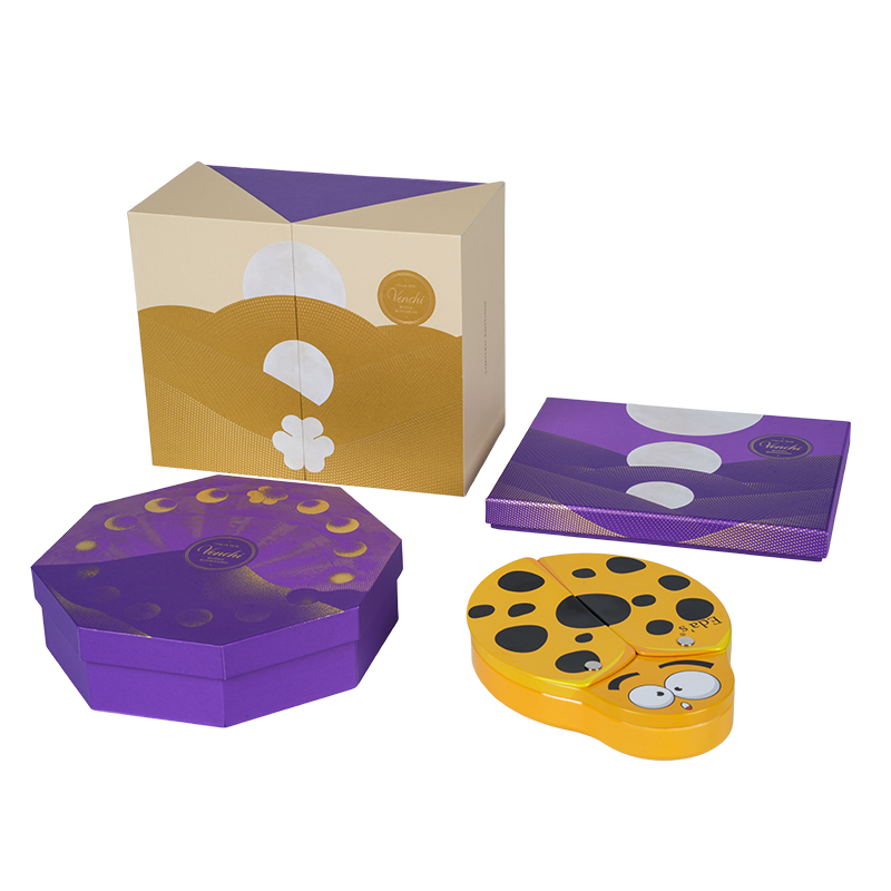 Rigid double-door chocolate packaging box