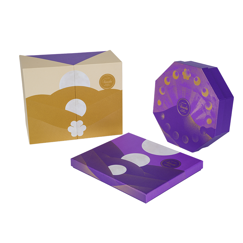 Rigid double-door chocolate packaging box