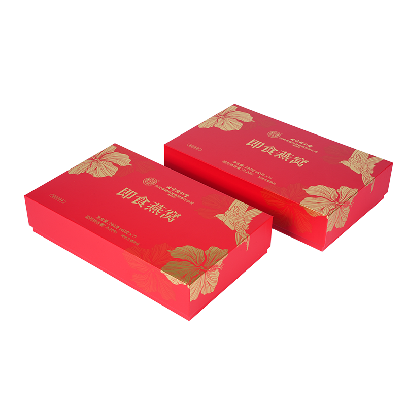 Rigid lift-off lid bird’s nest gift box