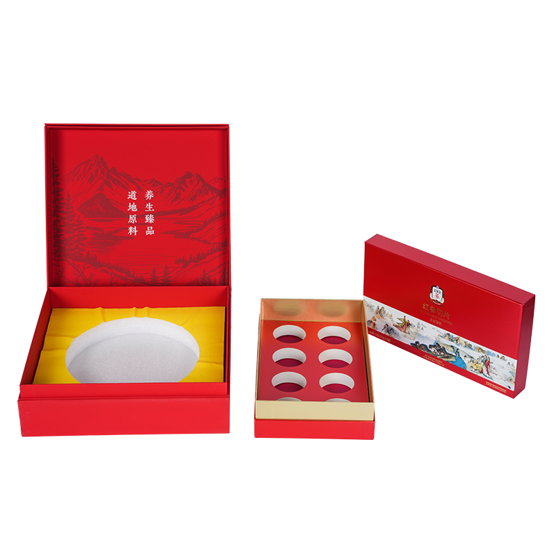 Rigid lift-off lid bird’s nest gift box