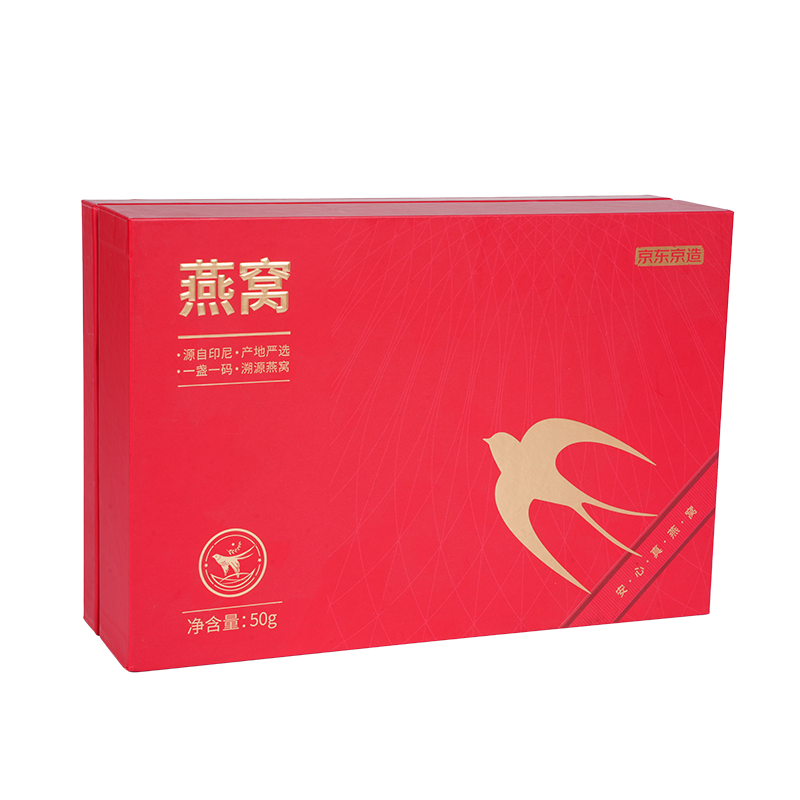 Rigid lift-off lid bird’s nest gift box