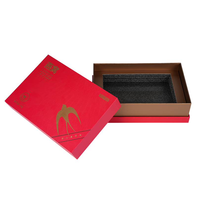 Rigid lift-off lid bird’s nest gift box