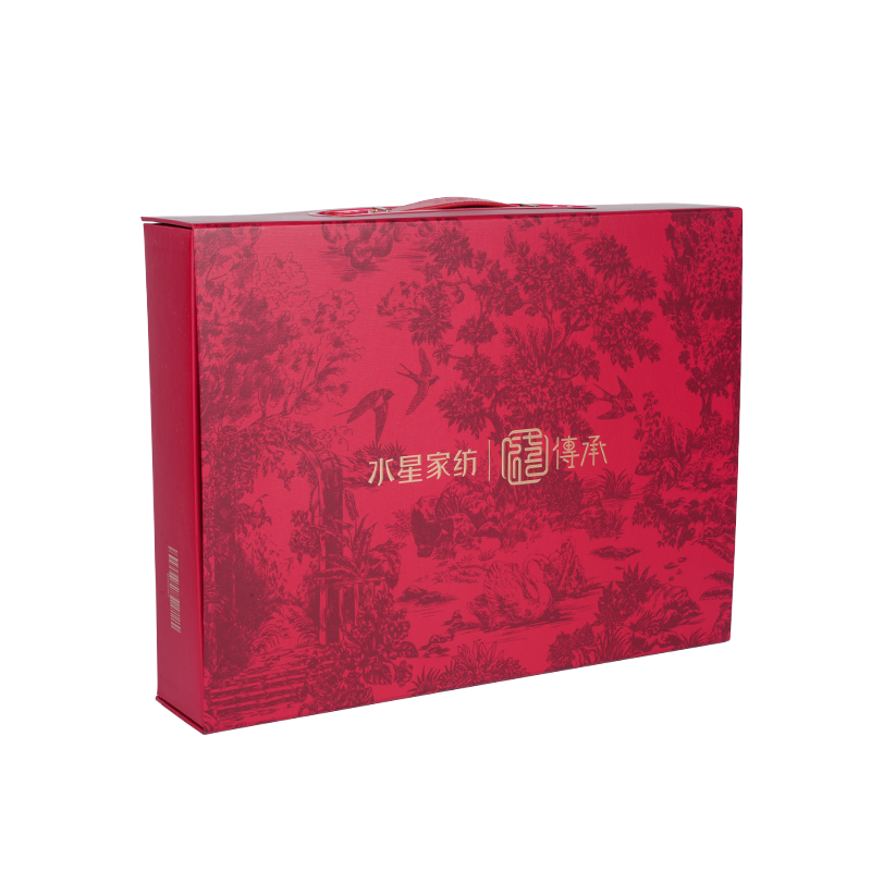 Anti-fouling and moisture-proof laminated book-shaped paper boxes for home textile packaging