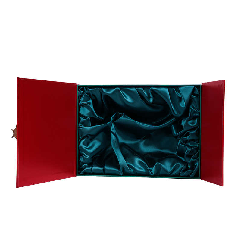 Rigid double-door cake packaging box