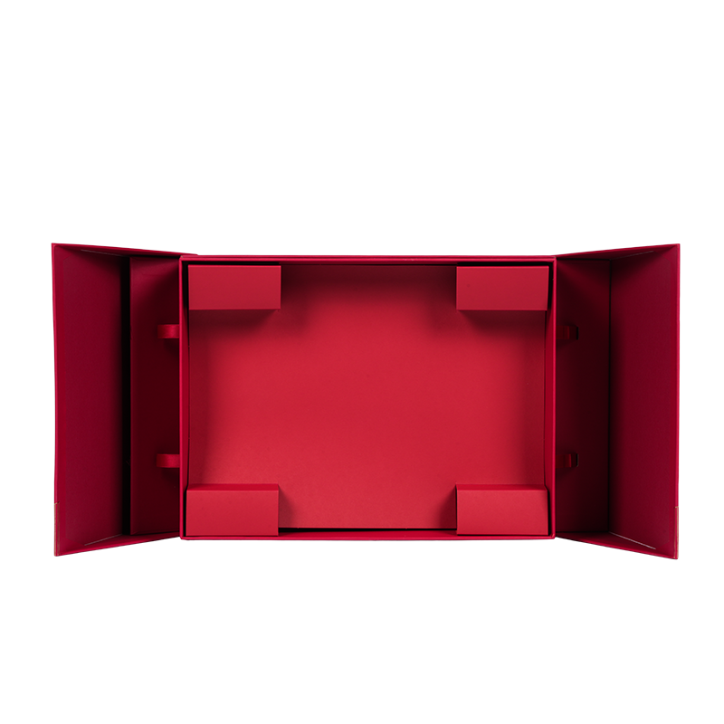 Rigid double-door cake packaging box