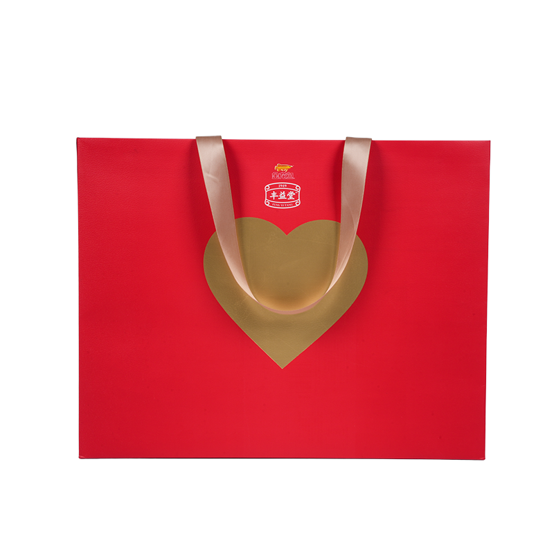 Waterproof & hot-stamped kraft paper carry bag for edible oil