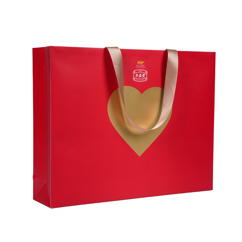 Waterproof & hot-stamped kraft paper carry bag for edible oil