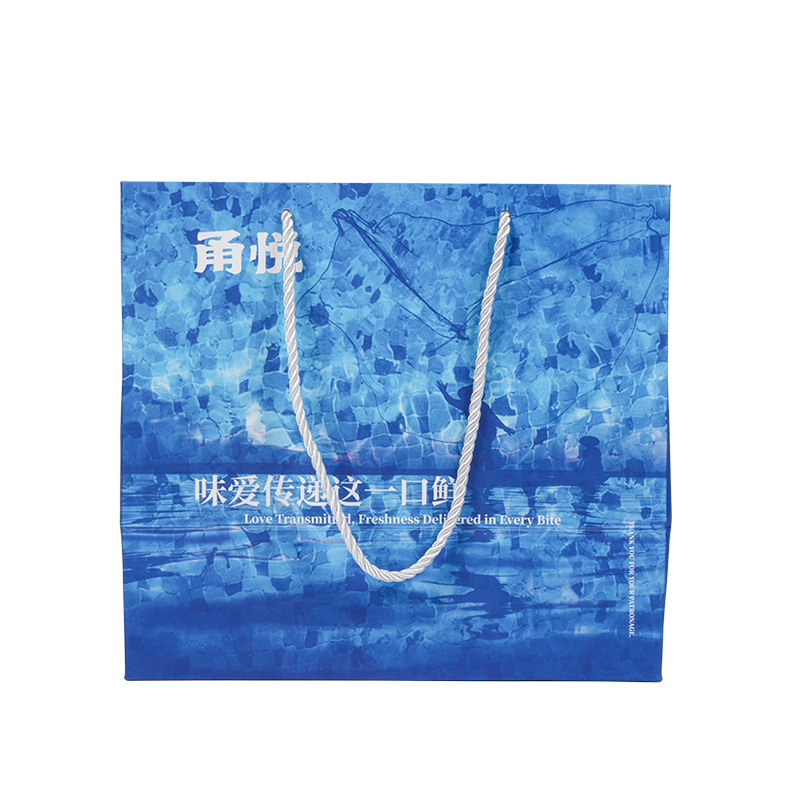 Medium-soft hand-carry kraft paper takeaway bag