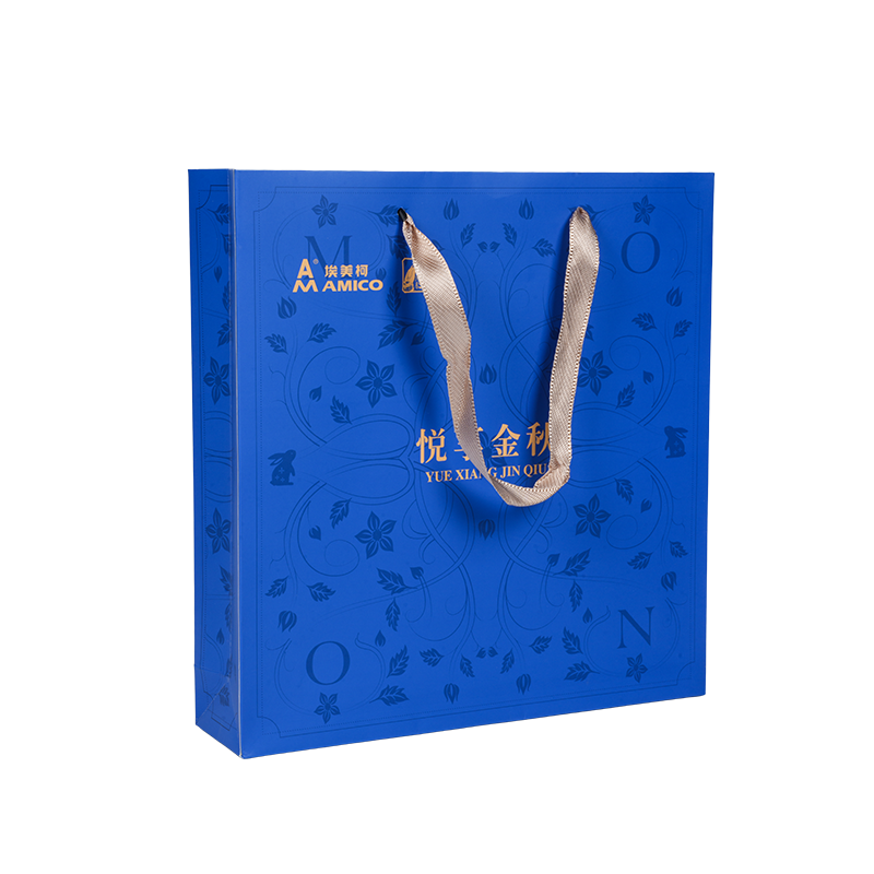 Holiday-themed vertical kraft paper tote bags