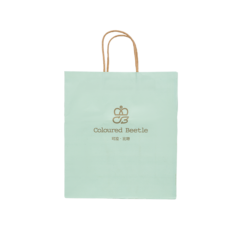 Clothing packaging horizontal hand-held thickened white cardboard bag