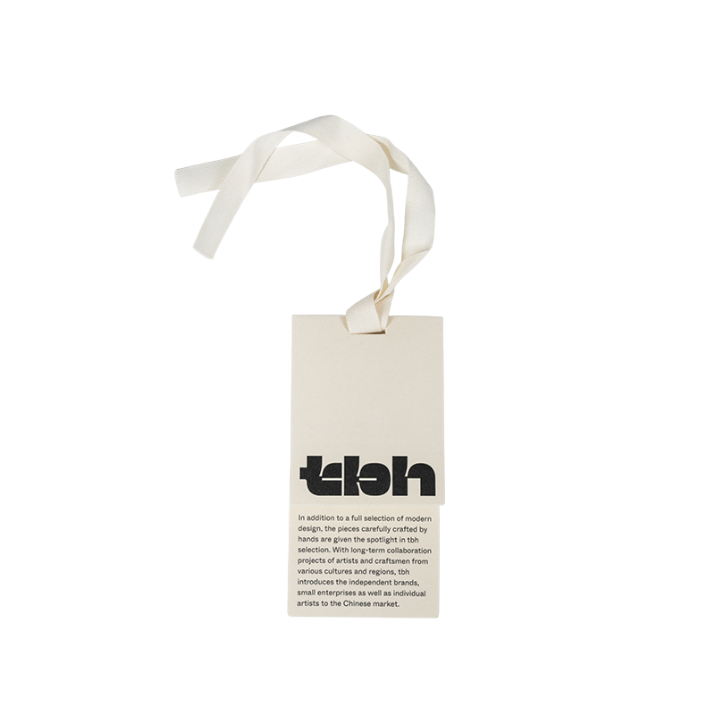 Double-layer white cardboard hang tags for garment packaging