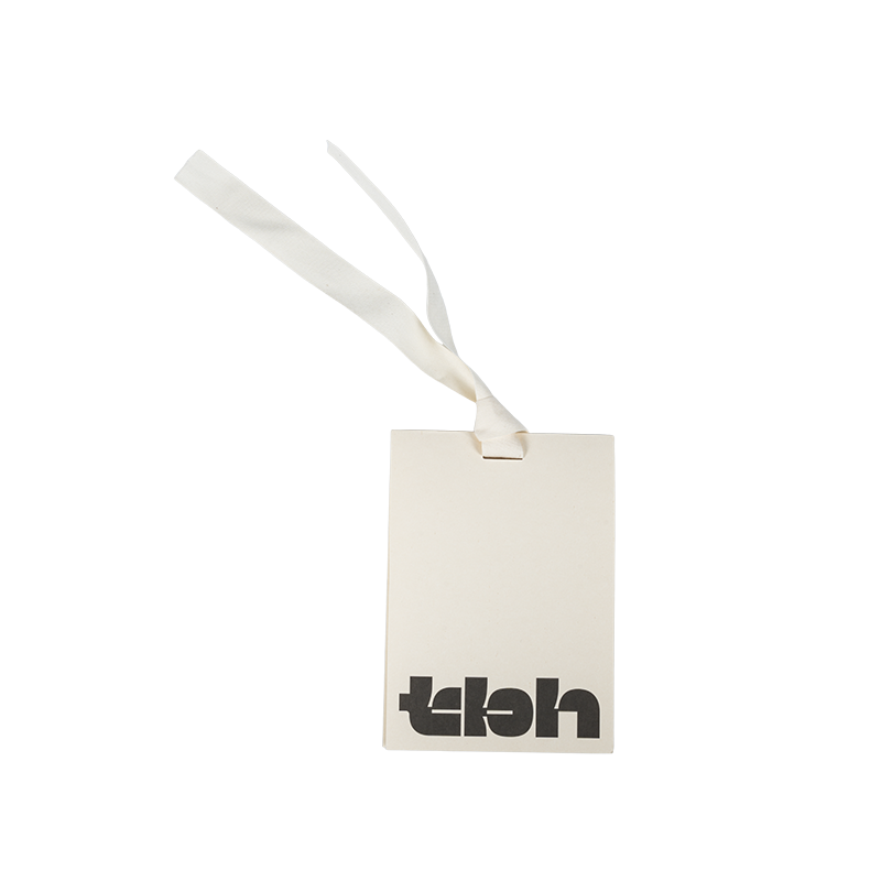 Double-layer white cardboard hang tags for garment packaging