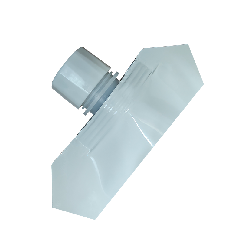 Solo swirl top pouch — white translucent stand-up bag