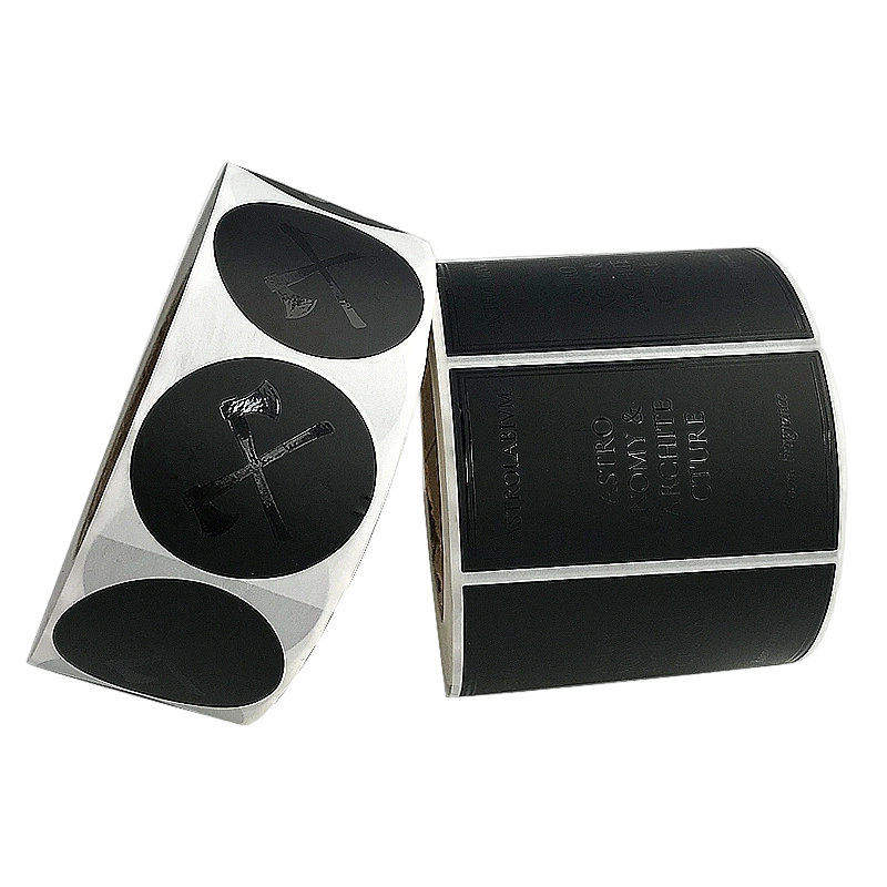 Adhesive stickers for cosmetic packaging