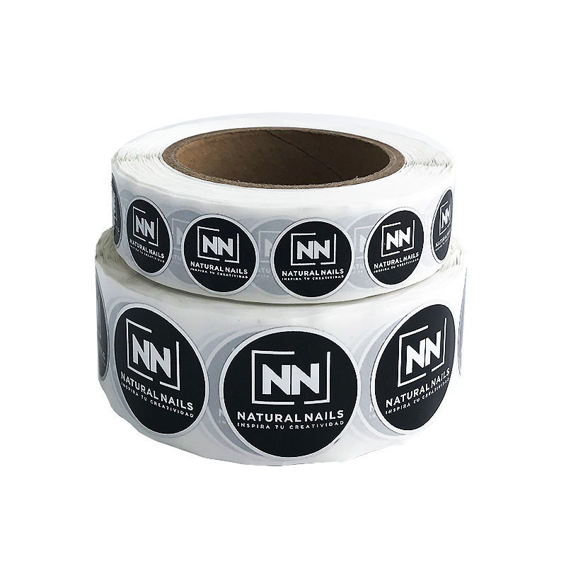 Adhesive stickers for cosmetic packaging