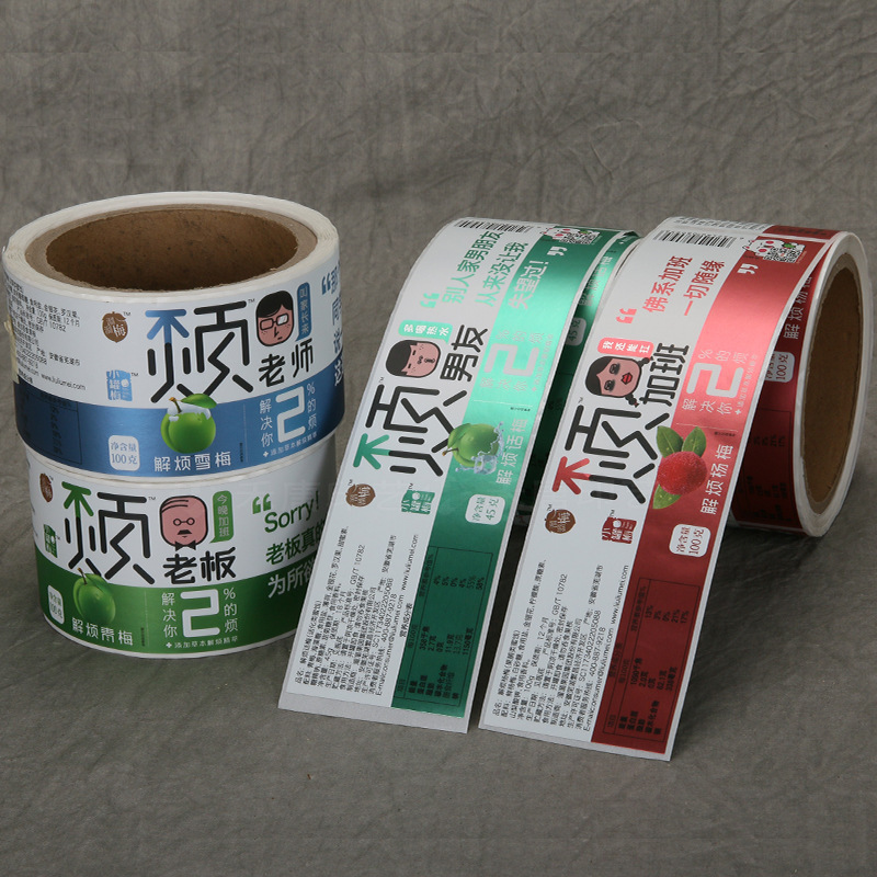 Coated paper adhesive label