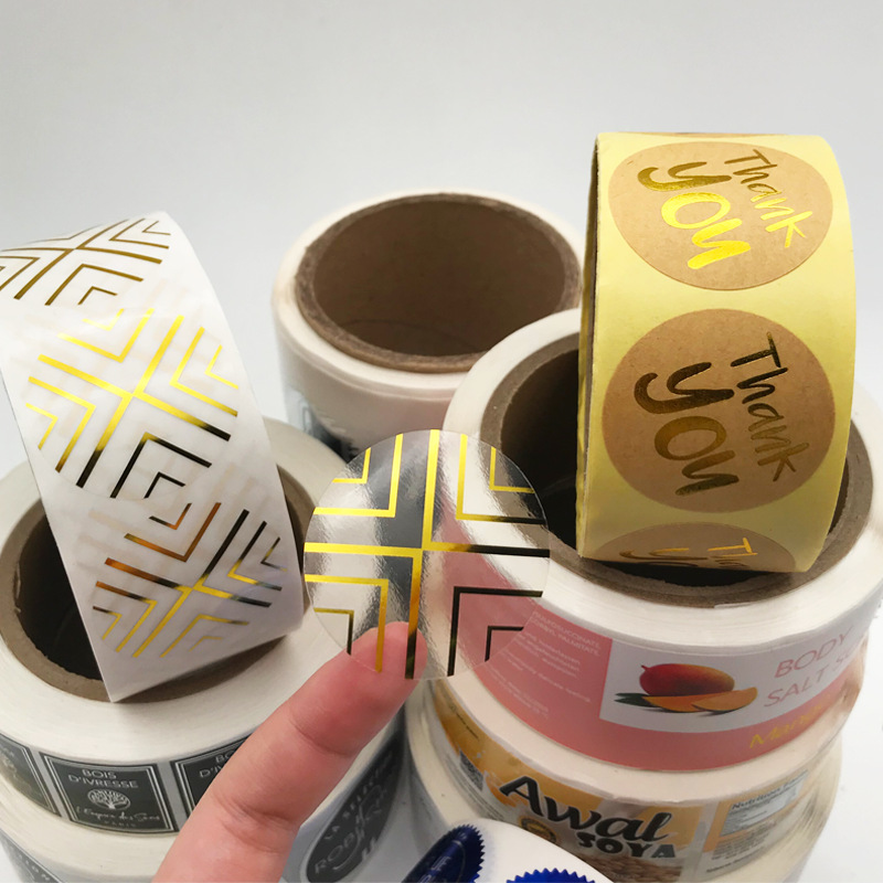 Coated paper adhesive label