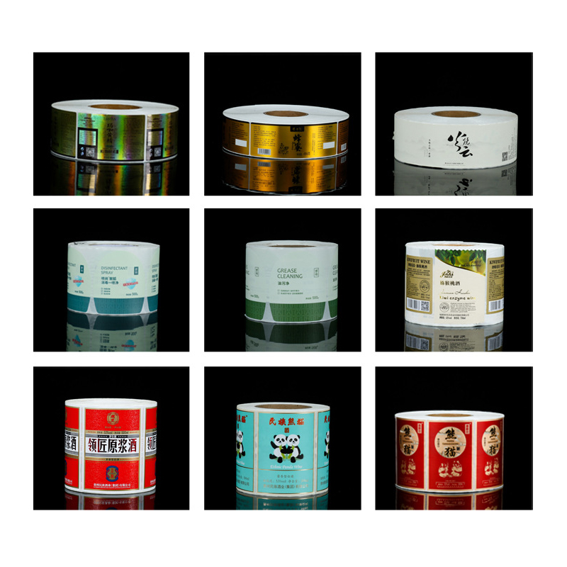 Matte foil embossed wine bottle label