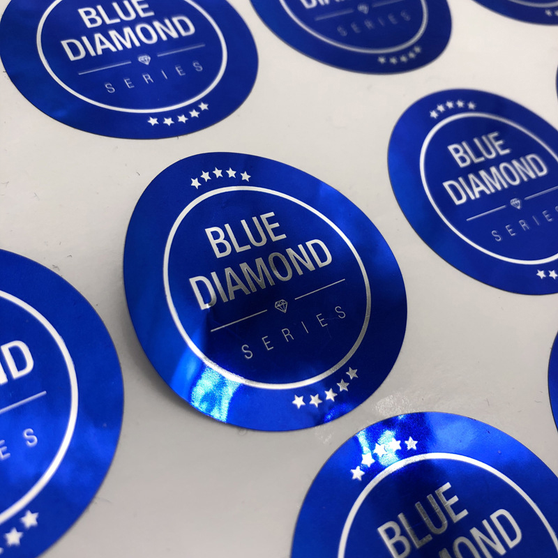 Matte foil embossed wine bottle label