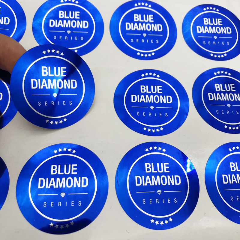 Matte foil embossed wine bottle label