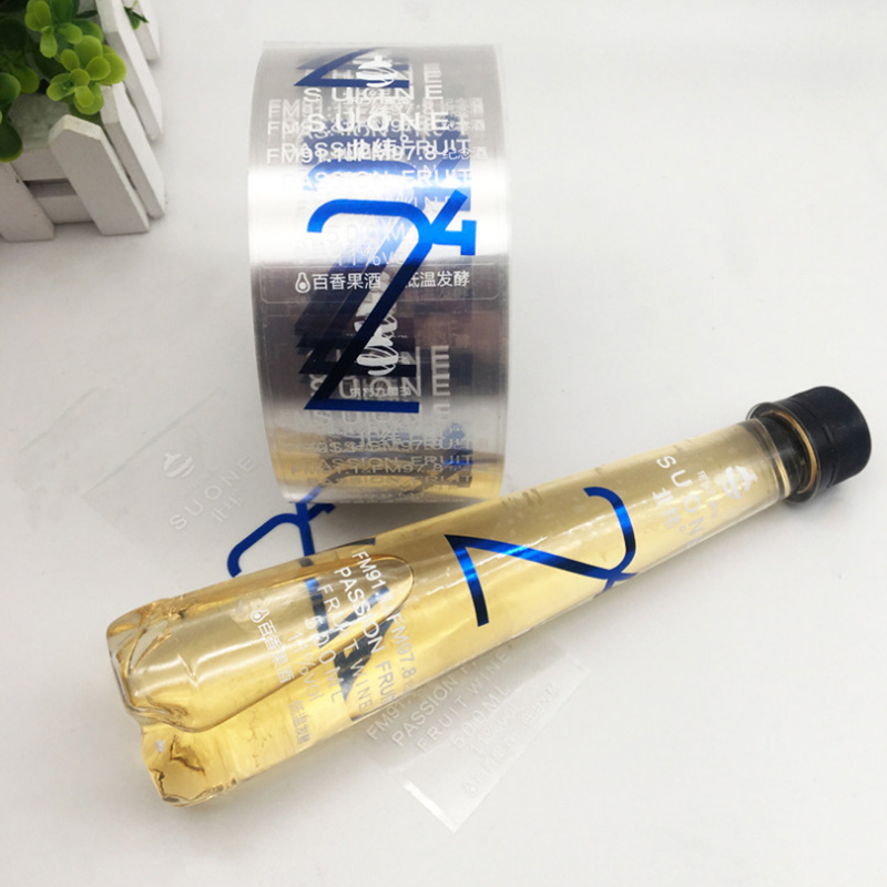 Matte foil embossed wine bottle label