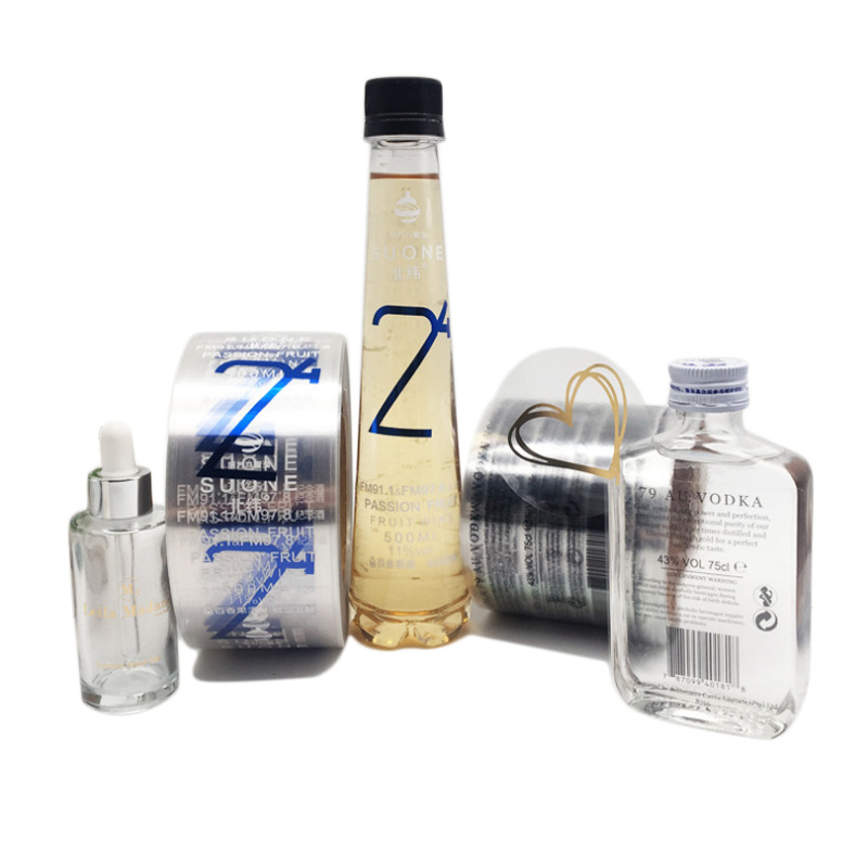 Matte foil embossed wine bottle label