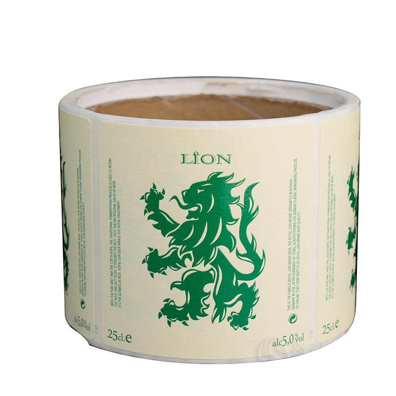 Matte foil embossed wine bottle label