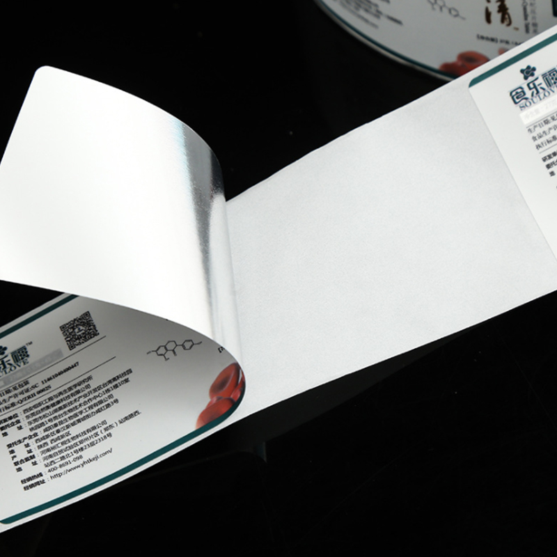 Self-adhesive labels for health supplements