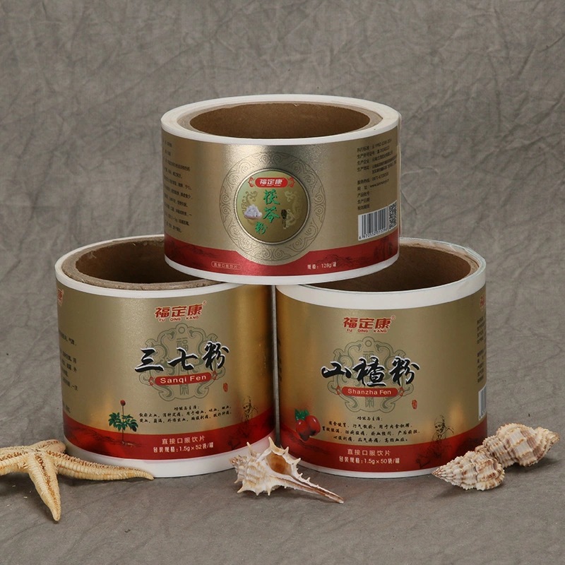 Self-adhesive labels for health supplements