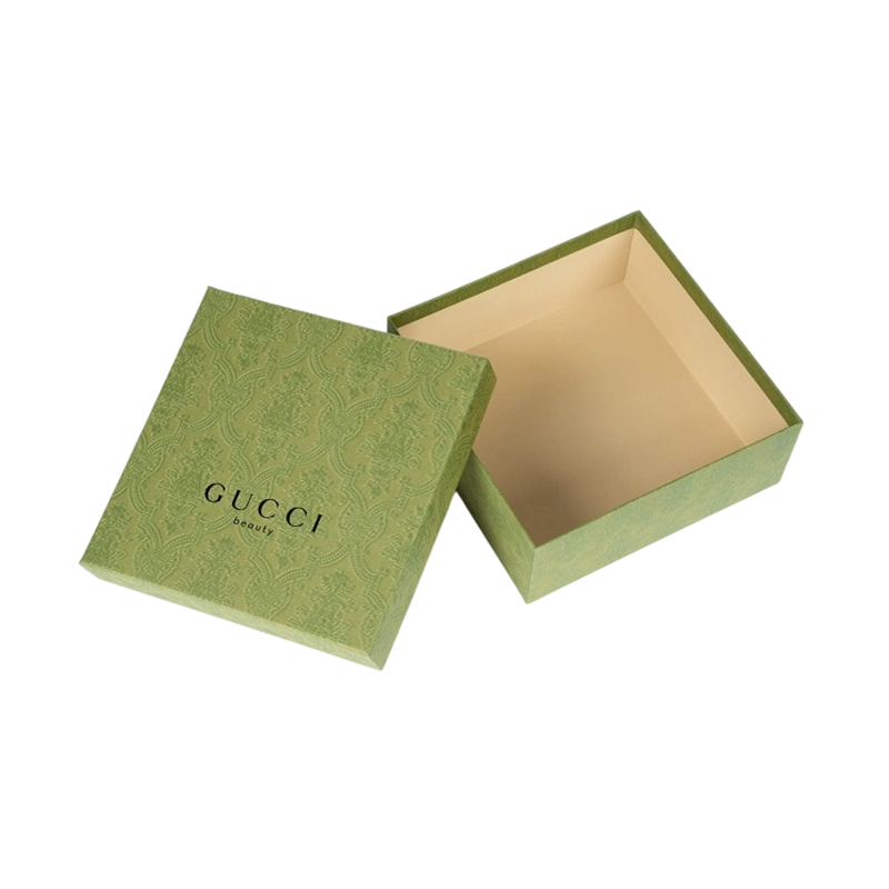 Embossed Baroque Luxury Lid & Base Gift Box for skincare packaging