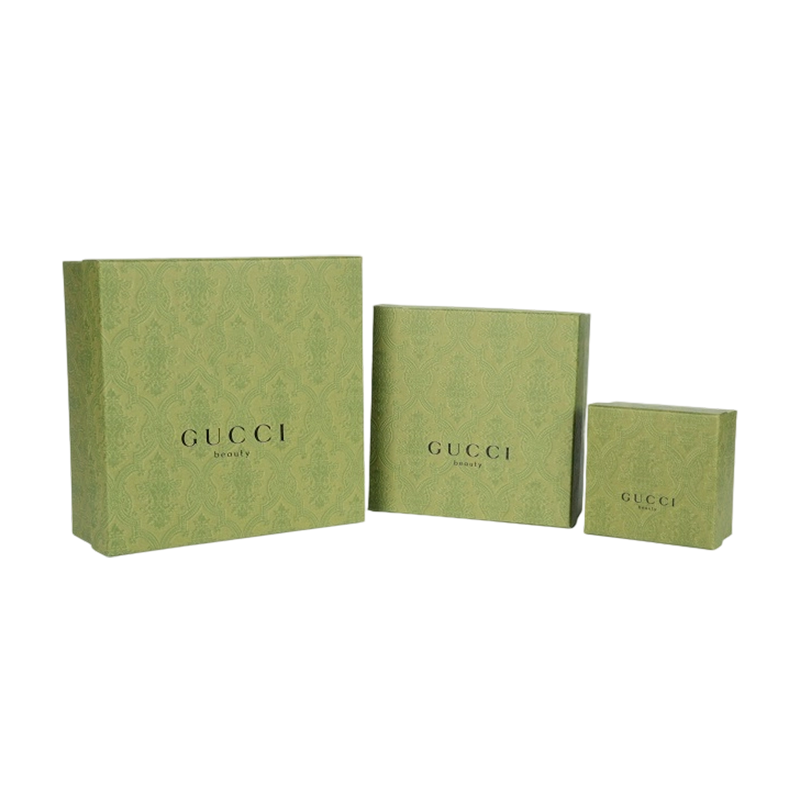 Embossed Baroque Luxury Lid & Base Gift Box for skincare packaging
