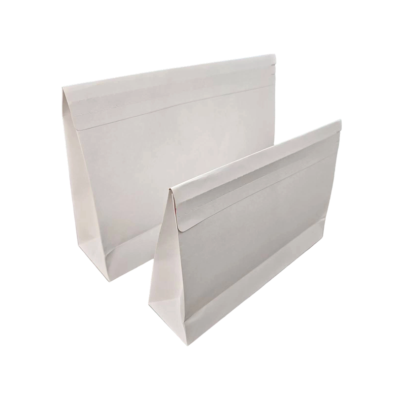 Self-Adhesive White Kraft Flat-Bottom SOS Paper Bag