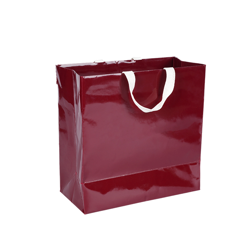 Burgundy Glossy Laminated Gift Bag