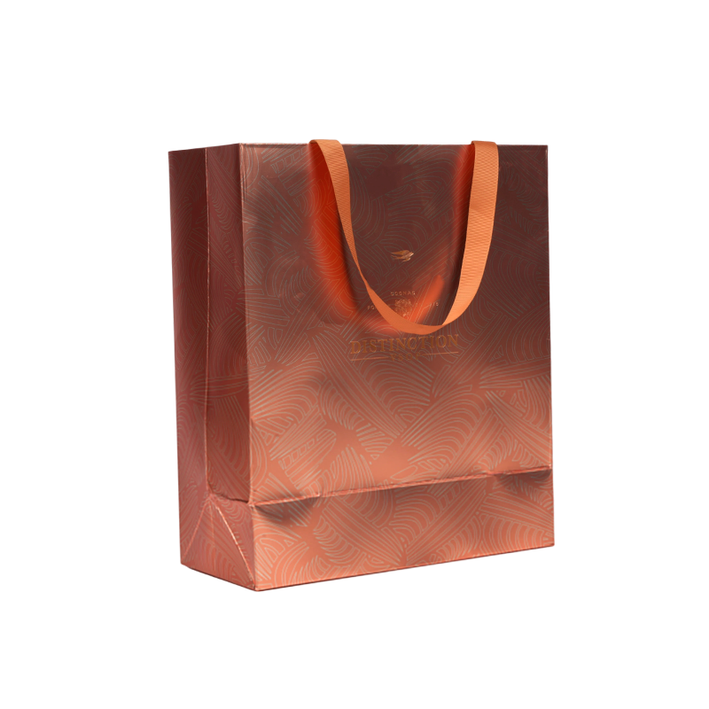 Rose Gold Metallic Foil Paper Gift Bag