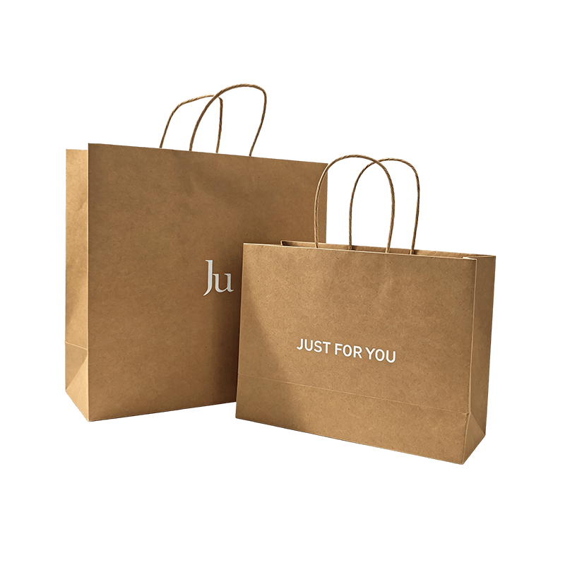 Custom Logo Kraft Paper Gift Bags