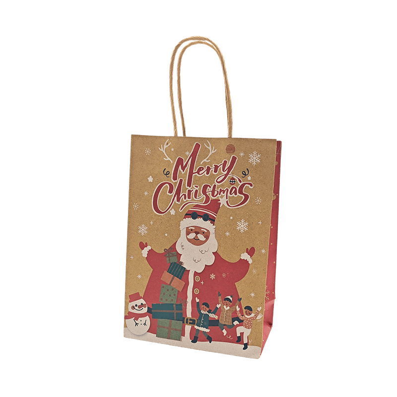 Christmas Kraft Paper Gift Bag Set