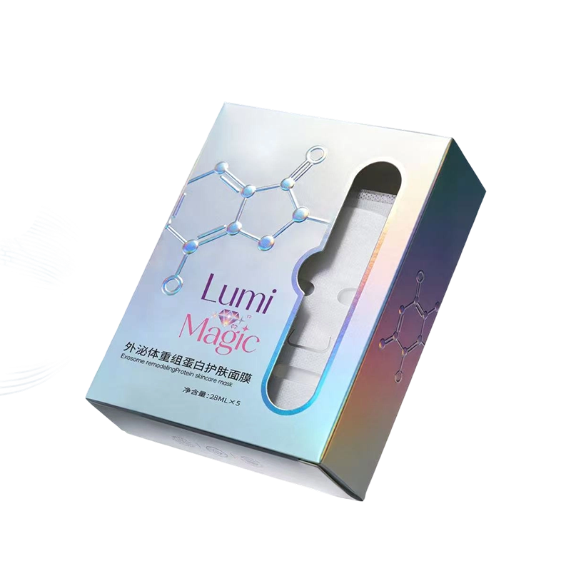 Iridescent Die-Cut Packaging Box with Laser-Cut Window (Lumi Magic Custom Edition)